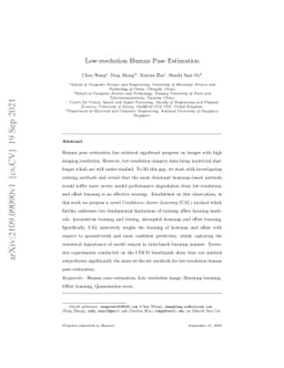 Low-resolution Human Pose Estimation