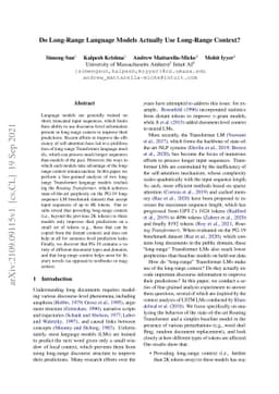 Do Long-Range Language Models Actually Use Long-Range Context?