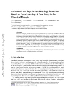 Automated and Explainable Ontology Extension Based on Deep Learning: A
  Case Study in the Chemical Domain