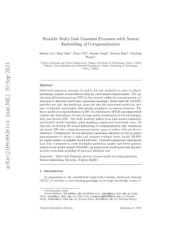 Scalable Multi-Task Gaussian Processes with Neural Embedding of
  Coregionalization