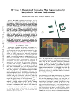 HiTMap: A Hierarchical Topological Map Representation for Navigation in
  Unknown Environments