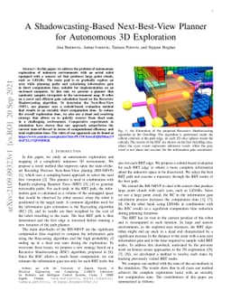 A Shadowcasting-Based Next-Best-View Planner for Autonomous 3D
  Exploration