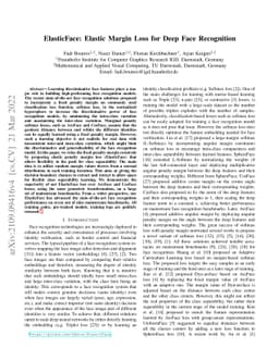 ElasticFace: Elastic Margin Loss for Deep Face Recognition