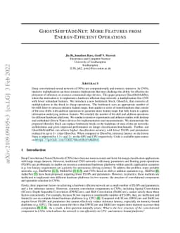 GhostShiftAddNet: More Features from Energy-Efficient Operations