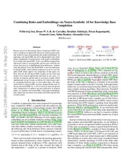 Combining Rules and Embeddings via Neuro-Symbolic AI for Knowledge Base
  Completion