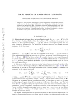Local versions of sum-of-norms clustering