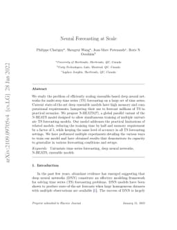 Neural forecasting at scale