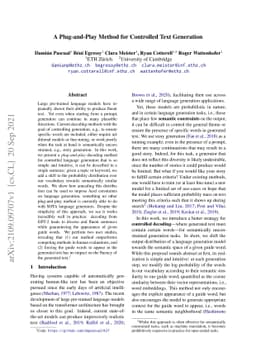 A Plug-and-Play Method for Controlled Text Generation