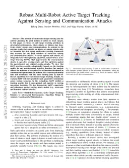 Robust Multi-Robot Active Target Tracking Against Sensing and
  Communication Attacks