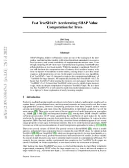Fast TreeSHAP: Accelerating SHAP Value Computation for Trees
