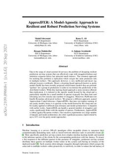 ApproxIFER: A Model-Agnostic Approach to Resilient and Robust Prediction
  Serving Systems
