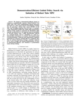 Demonstration-Efficient Guided Policy Search via Imitation of Robust
  Tube MPC