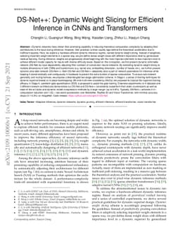 DS-Net++: Dynamic Weight Slicing for Efficient Inference in CNNs and
  Transformers