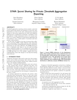 STAR: Secret Sharing for Private Threshold Aggregation Reporting