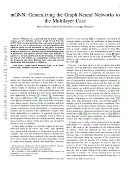 mGNN: Generalizing the Graph Neural Networks to the Multilayer Case