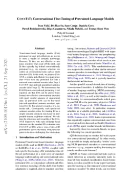 ConvFiT: Conversational Fine-Tuning of Pretrained Language Models