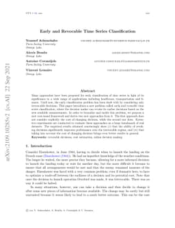 Early and Revocable Time Series Classification