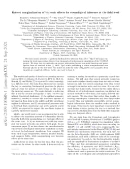 Robust marginalization of baryonic effects for cosmological inference at
  the field level
