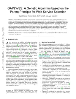 GAP2WSS: A Genetic Algorithm based on the Pareto Principle for Web
  Service Selection