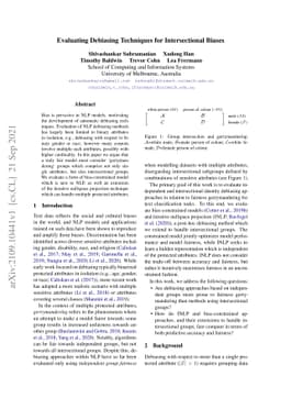 Evaluating Debiasing Techniques for Intersectional Biases