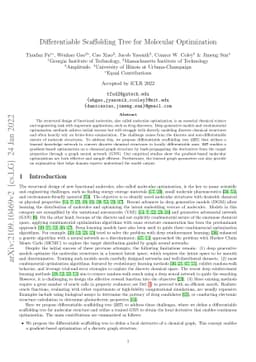 Differentiable Scaffolding Tree for Molecular Optimization