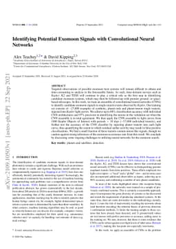 Identifying Potential Exomoon Signals with Convolutional Neural Networks