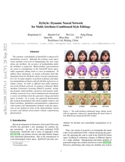 DyStyle: Dynamic Neural Network for Multi-Attribute-Conditioned Style
  Editing