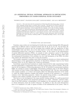 An artificial neural network approach to bifurcating phenomena in
  computational fluid dynamics