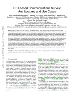 DHT-based Communications Survey: Architectures and Use Cases