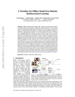 A Workflow for Offline Model-Free Robotic Reinforcement Learning