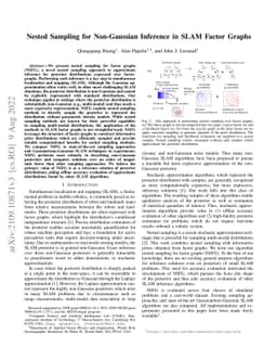 Nested Sampling for Non-Gaussian Inference in SLAM Factor Graphs