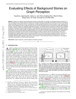 Evaluating Effects of Background Stories on Graph Perception