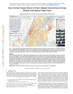 Geo-Context Aware Study of Vision-Based Autonomous Driving Models and
  Spatial Video Data