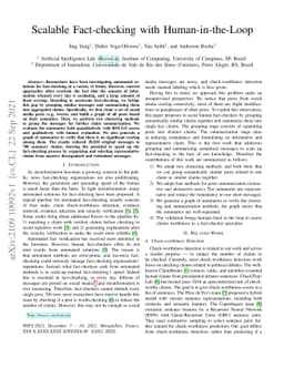 Scalable Fact-checking with Human-in-the-Loop