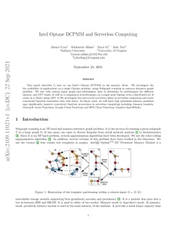 Intel Optane DCPMM and Serverless Computing