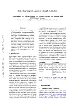 Active Learning for Argument Strength Estimation
