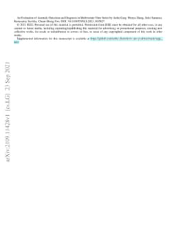 An Evaluation of Anomaly Detection and Diagnosis in Multivariate Time
  Series