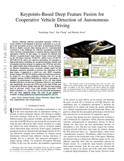 Keypoints-Based Deep Feature Fusion for Cooperative Vehicle Detection of
  Autonomous Driving