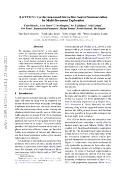 iFacetSum: Coreference-based Interactive Faceted Summarization for
  Multi-Document Exploration