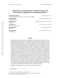 AES Systems Are Both Overstable And Oversensitive: Explaining Why And
  Proposing Defenses