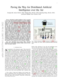 Paving the Way for Distributed Artificial Intelligence over the Air