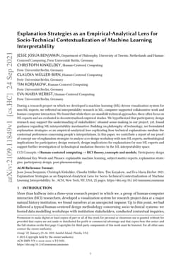 Explanation Strategies as an Empirical-Analytical Lens for
  Socio-Technical Contextualization of Machine Learning Interpretability