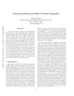 Learning Multi-Layered GBDT Via Back Propagation