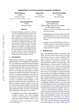 Rethinking Crowd Sourcing for Semantic Similarity