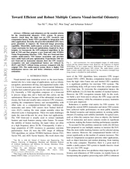 Toward Efficient and Robust Multiple Camera Visual-inertial Odometry