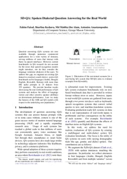 SD-QA: Spoken Dialectal Question Answering for the Real World