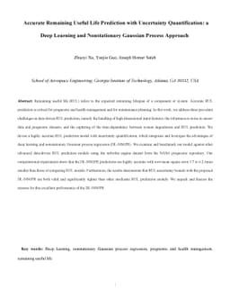 Accurate Remaining Useful Life Prediction with Uncertainty
  Quantification: a Deep Learning and Nonstationary Gaussian Process Approach