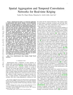 Spatial Aggregation and Temporal Convolution Networks for Real-time
  Kriging