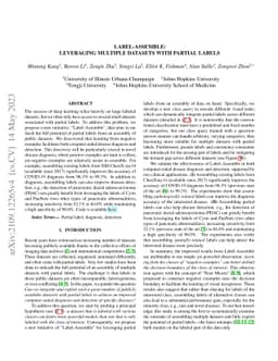 Label-Assemble: Leveraging Multiple Datasets with Partial Labels