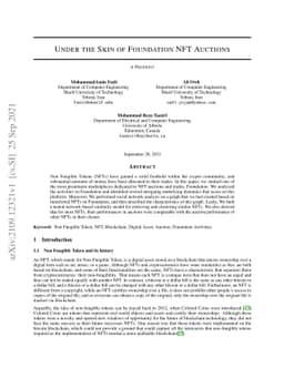 Under the Skin of Foundation NFT Auctions